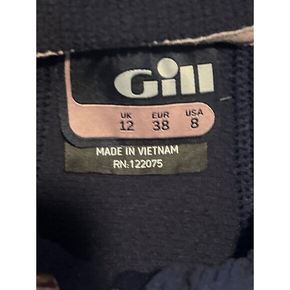 Gill Marine Womens Thermal Microfleece Jacket Navy & white Size 8 EUC - Picture 2 of 8